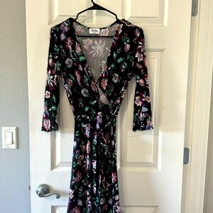 Black flower dress.